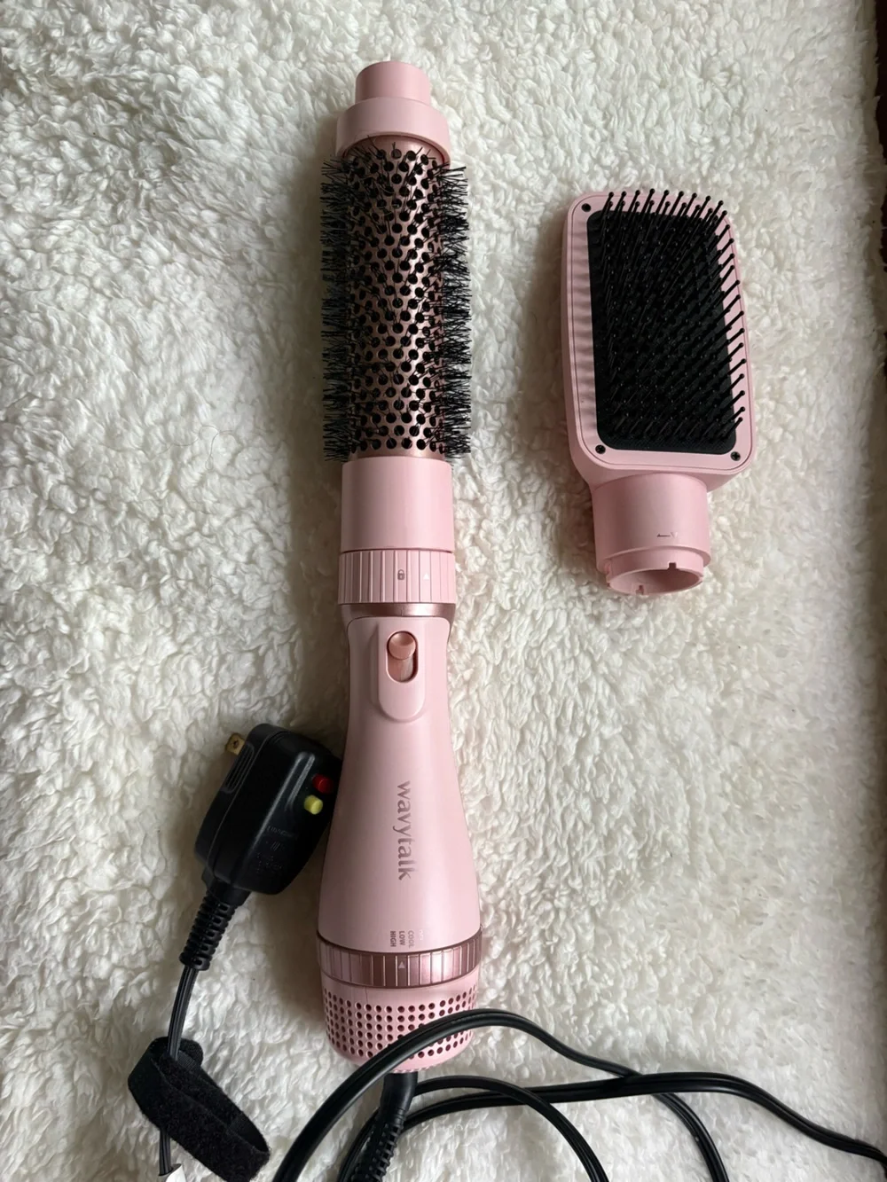 Wavytalk Pink Rotating Hot Air Brush (3 pc)